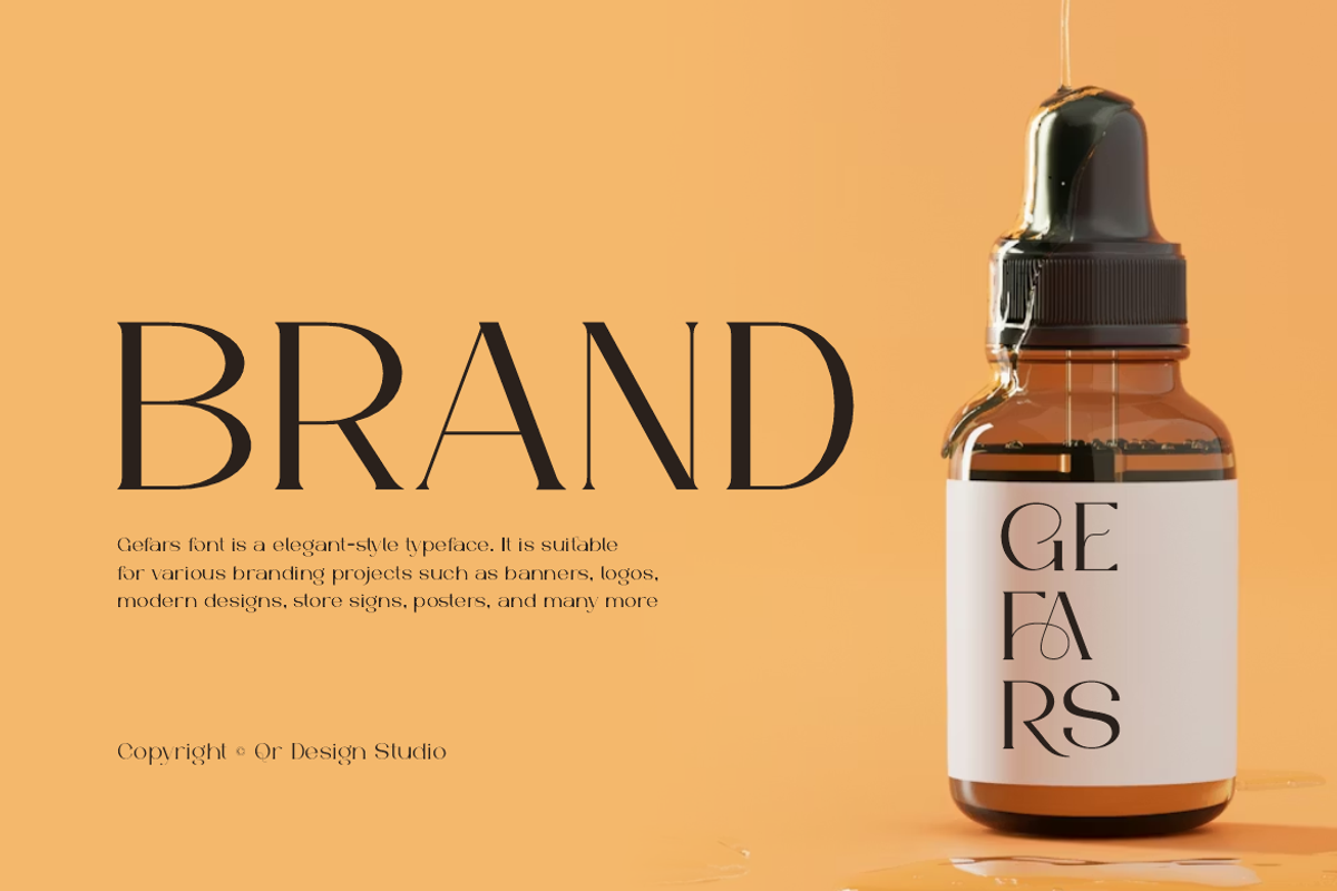 Gefars - Modern Ligature Serif Font, a Serif Font by QR Design Studio (Photo 5 of 14)