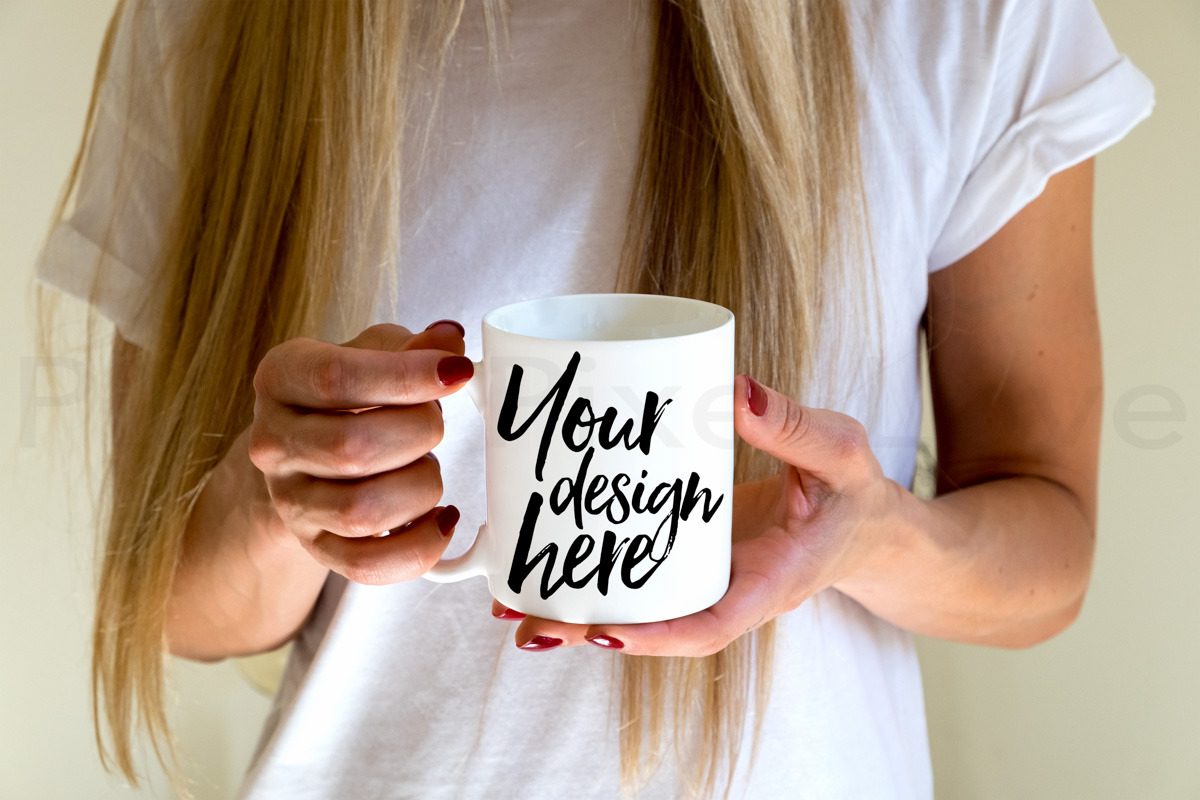White coffee mug bundle - 8 mockups, a Cups & Container Mockup by Plums Pixel Love (Photo 4 of 9)