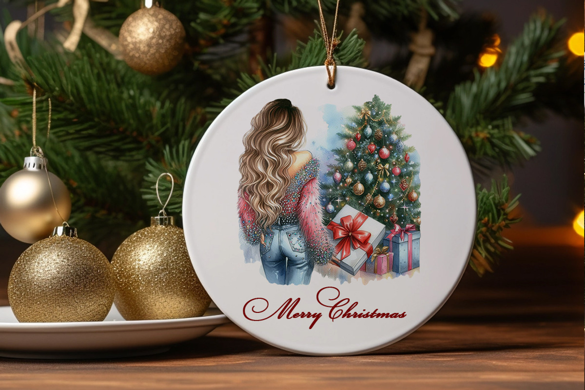Christmas fashion Girl diamonds png, a Seasonal Illustration by FITALARTSNEDIGI (Photo 8 of 10)