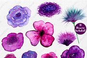 Exotic Florals & Feathers, an Illustration by ClipartBrat Graphics (Thumbnail 2 of 6)