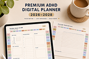 Adhd digital planner 2026-28, a Poster Template by HeavensStar (Thumbnail 3 of 8)