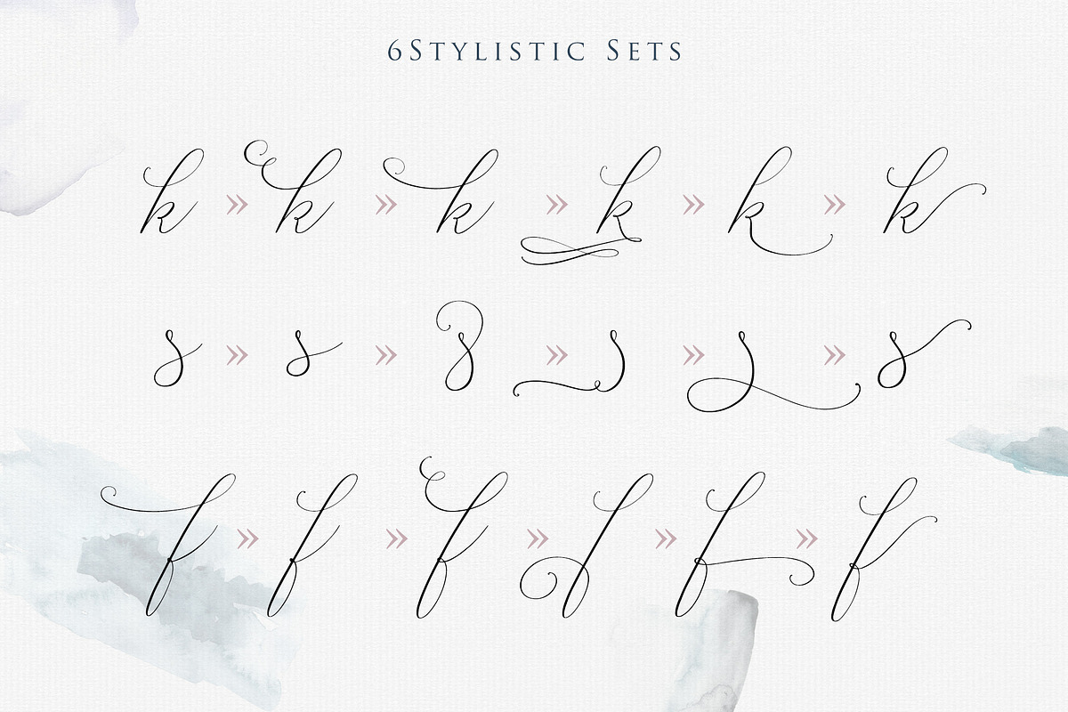 Glorifica Wedding Font preview 2