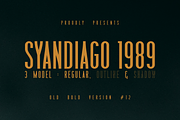 Syandiago 1989 Mono Vintage 3 Style, a Slab Serif Font by Monoletter Studio (Thumbnail 1 of 4)