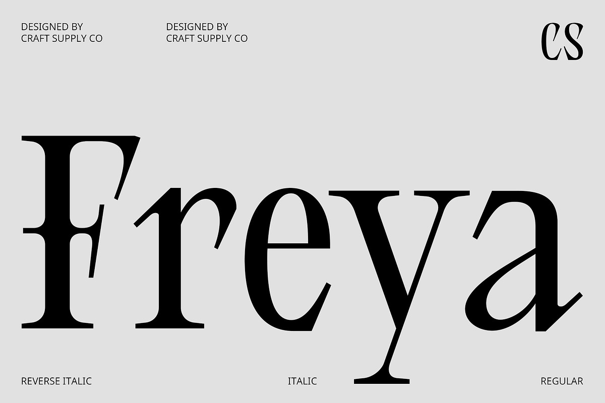 CS Freya – Serif Font, a Serif Font by Craft Supply Co. (Photo 1 of 8)