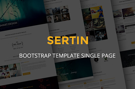 Sertin - bootstrap template onepage