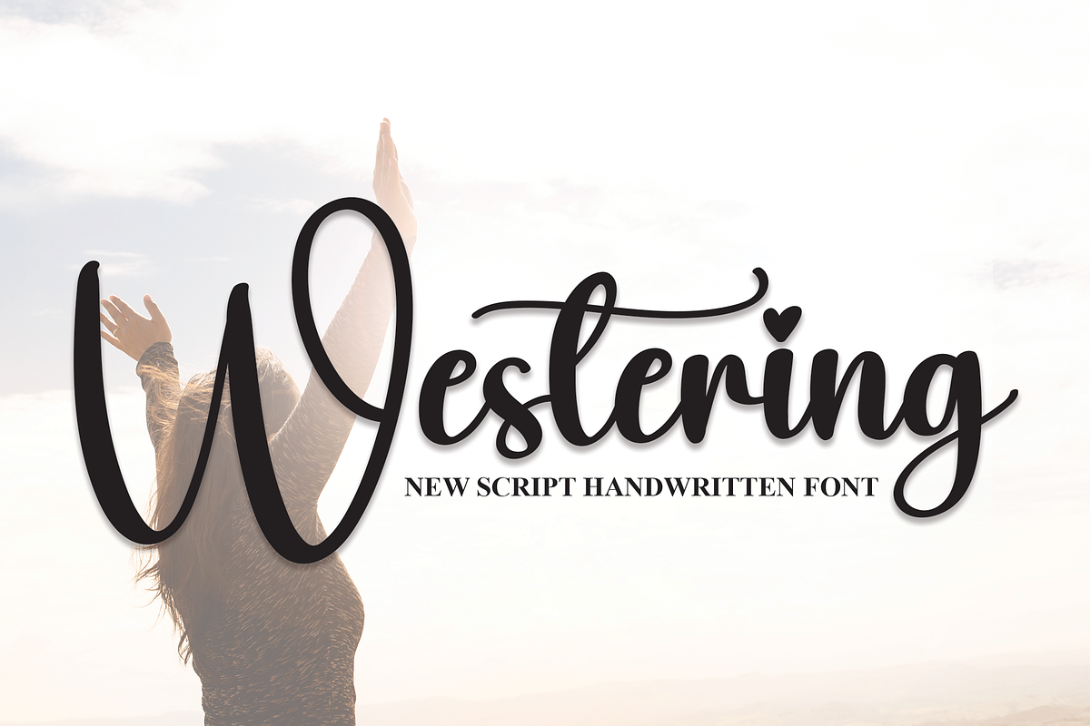 Westering | Script Font, a Script Font by Scratchones (Photo 1 of 8)