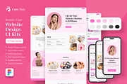 Beauty Care Web Landing Page UI KIT, a Landing Page Template by UICreative (Thumbnail 1 of 4)