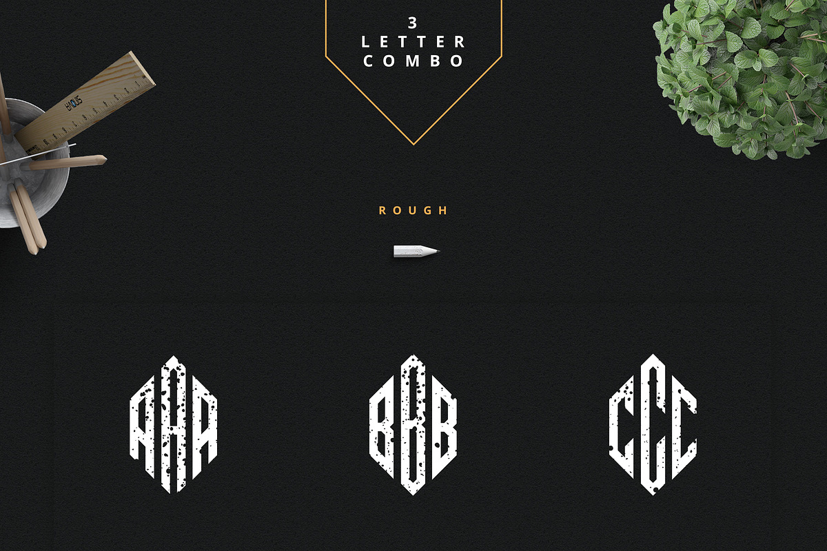 6in1 Ultimate Monogram creator, a Branding & Logo Template by VP Fonts (Photo 10 of 14)