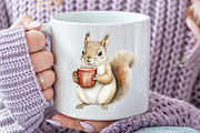 Autumn Squirrel Clipart, an Illustration by Pixels.Craft (Thumbnail 5 of 7)