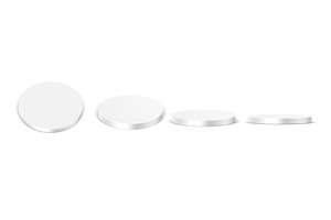White round podium. Grey platform, an Object Illustration by Frogella