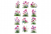 Wild Flowers Floral Border Clipart S, an Illustration by Daily.Designs (Thumbnail 7 of 7)