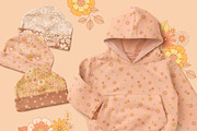 Retro Flower - Patterns & Clipart, a Pattern Graphic by Inna Moreva (Thumbnail 6 of 12)