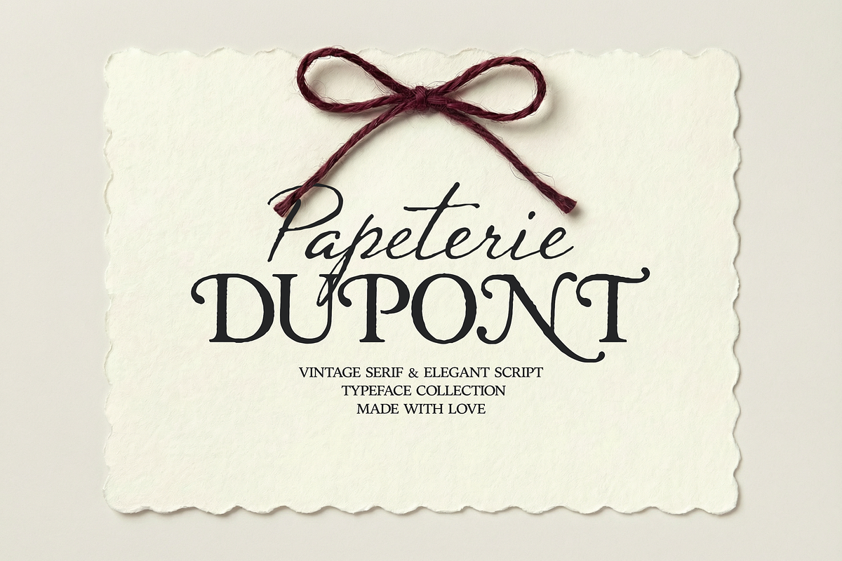 Papeterie Dupont Romantic Fonts, a Serif Font by elvinova (Photo 1 of 17)