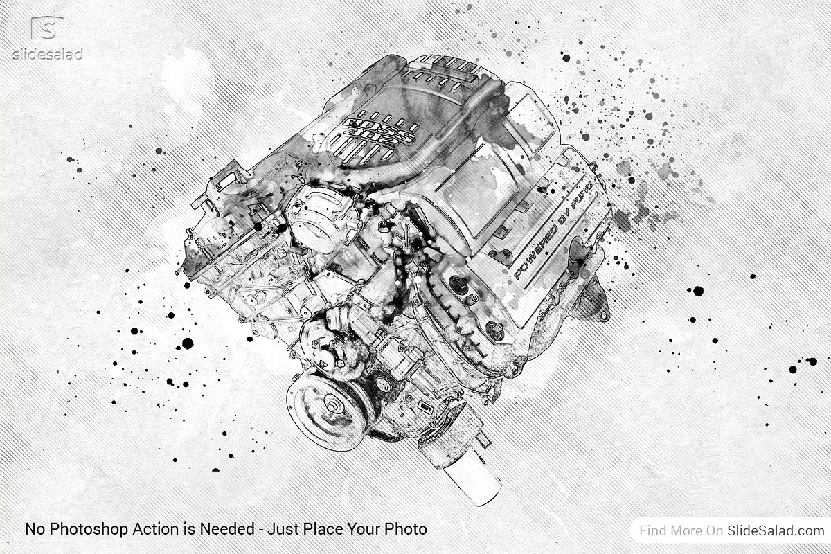 Tech Sketch Art Photoshop Mock-ups, an Action Add-On by SlideSalad (Photo 8 of 27)