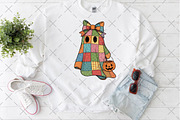 Patchwork Ghost PNG, an Illustration by Craft Nest (Thumbnail 3 of 6)