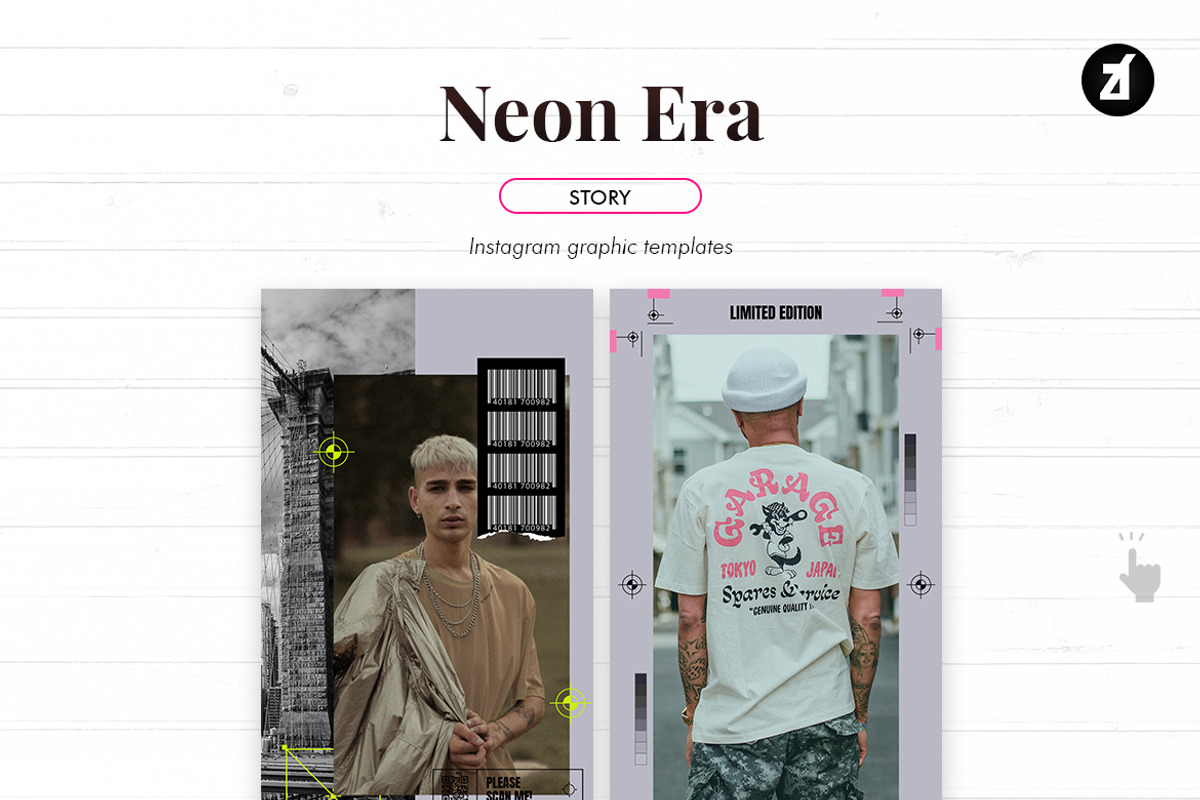 Neon era social media graphic, a Social Media Template by Chanut is industries (Photo 7 of 11)