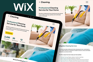 Cleaning - Wix Studio Website, a Wix Template by Kitteeh