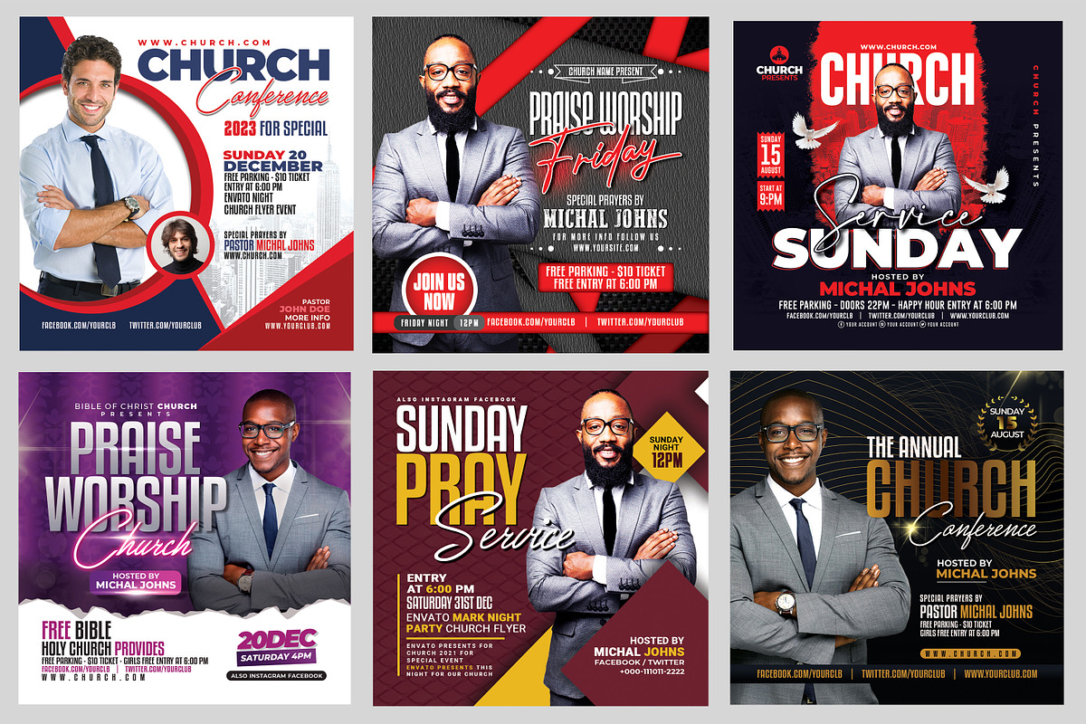 New-200 Church Flyers Bundle, a Flyer Template by AfzaalGraphics (Photo 39 of 41)