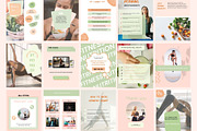 Nutrition Instagram Templates Health, a Social Media Template by Deepa Template Studio (Thumbnail 1 of 12)