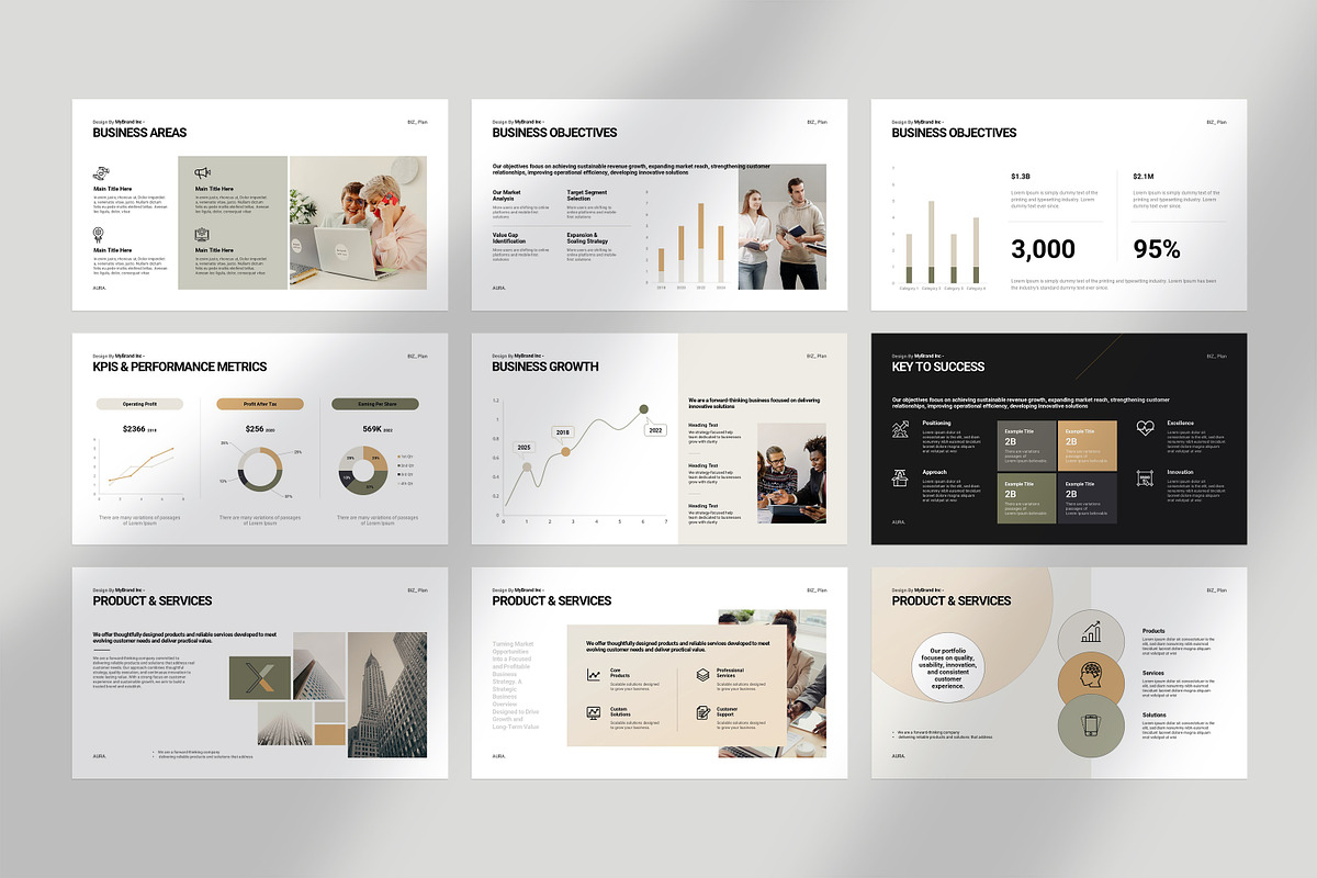 Business Plan Presentation Template, a Presentation Template by GoldenPixelStudio (Photo 6 of 10)