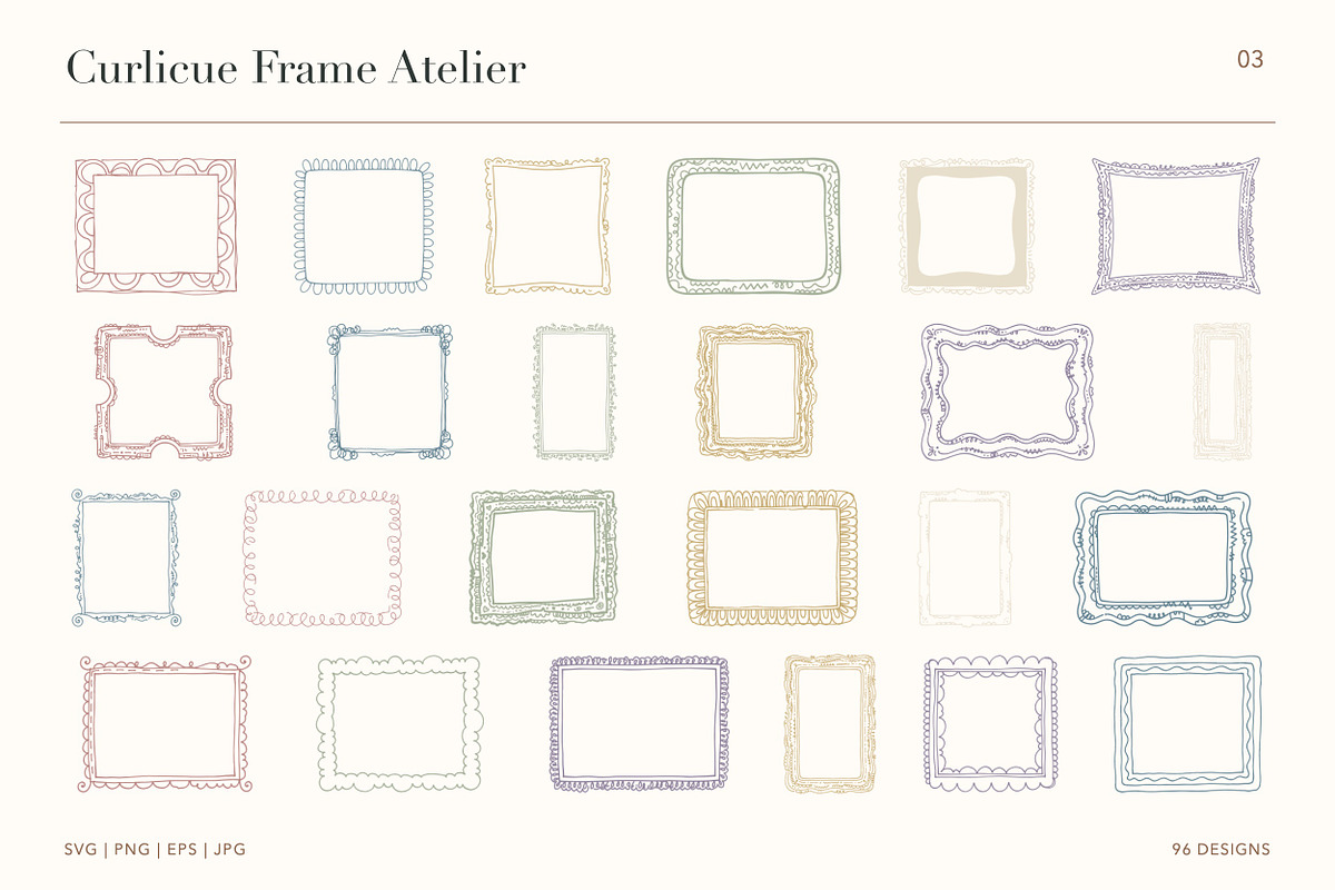 96 Hand-Drawn Frames, an Object Illustration by designvectx (Photo 4 of 7)