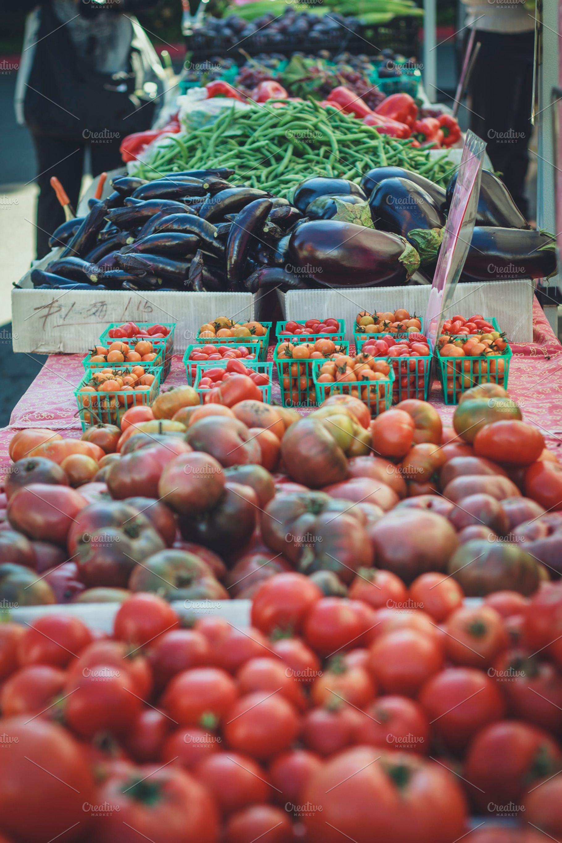 At The Farmers Market Stock Photo Containing Fresh And Herbs
