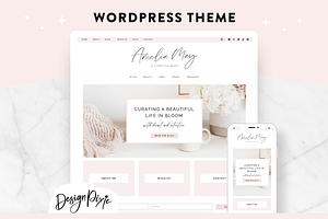 Pink Wordpress Blog Theme, a WordPress Template by Design Pixie