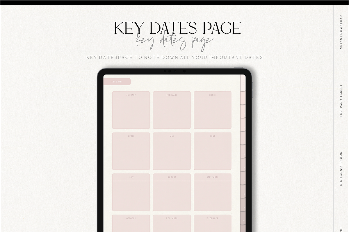 Digital Nude Paper Texture Notebook, a Stationery Template by MainichiDesign (Photo 9 of 10)