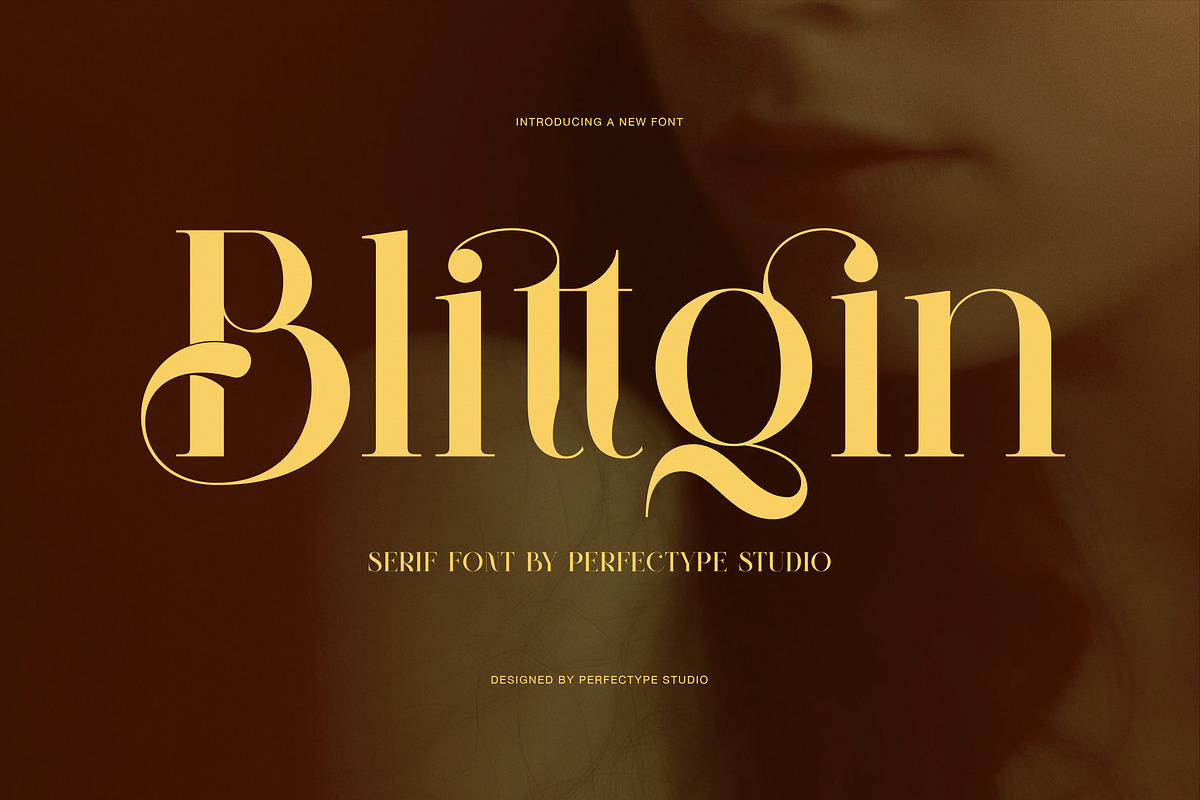 Blittgin Elegant Serif Font, a Serif Font by Perfectype (Photo 1 of 8)