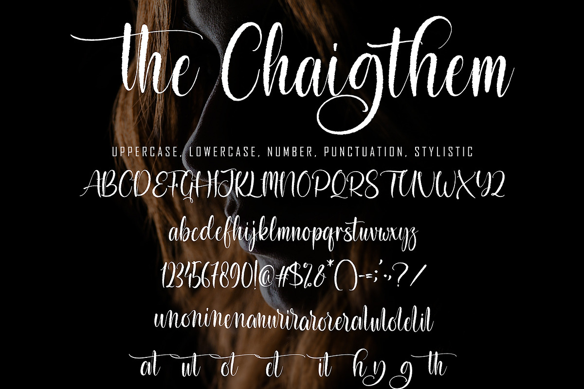 The Chaigthem, a Script Font by pineungtype (Photo 8 of 8)