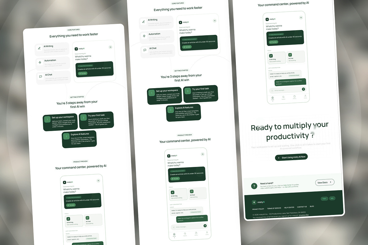 MistyAI - AI SaaS Product Onboarding, an UI Kit Template by productype1 (Photo 5 of 5)