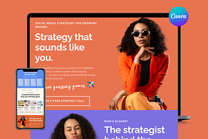 The Strategist Brand Website Design, a Landing Page Template by wekreatif