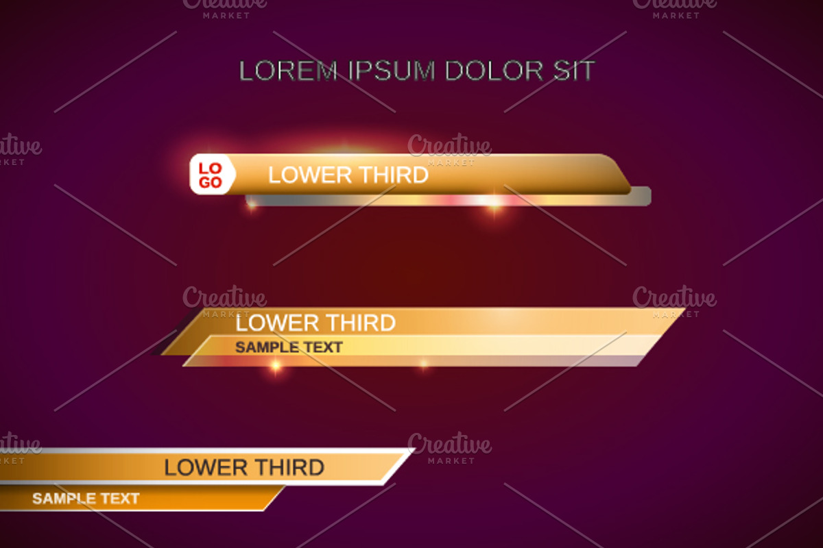 Lower thirds, a Work Illustration by El Design (Photo 1 of 5)