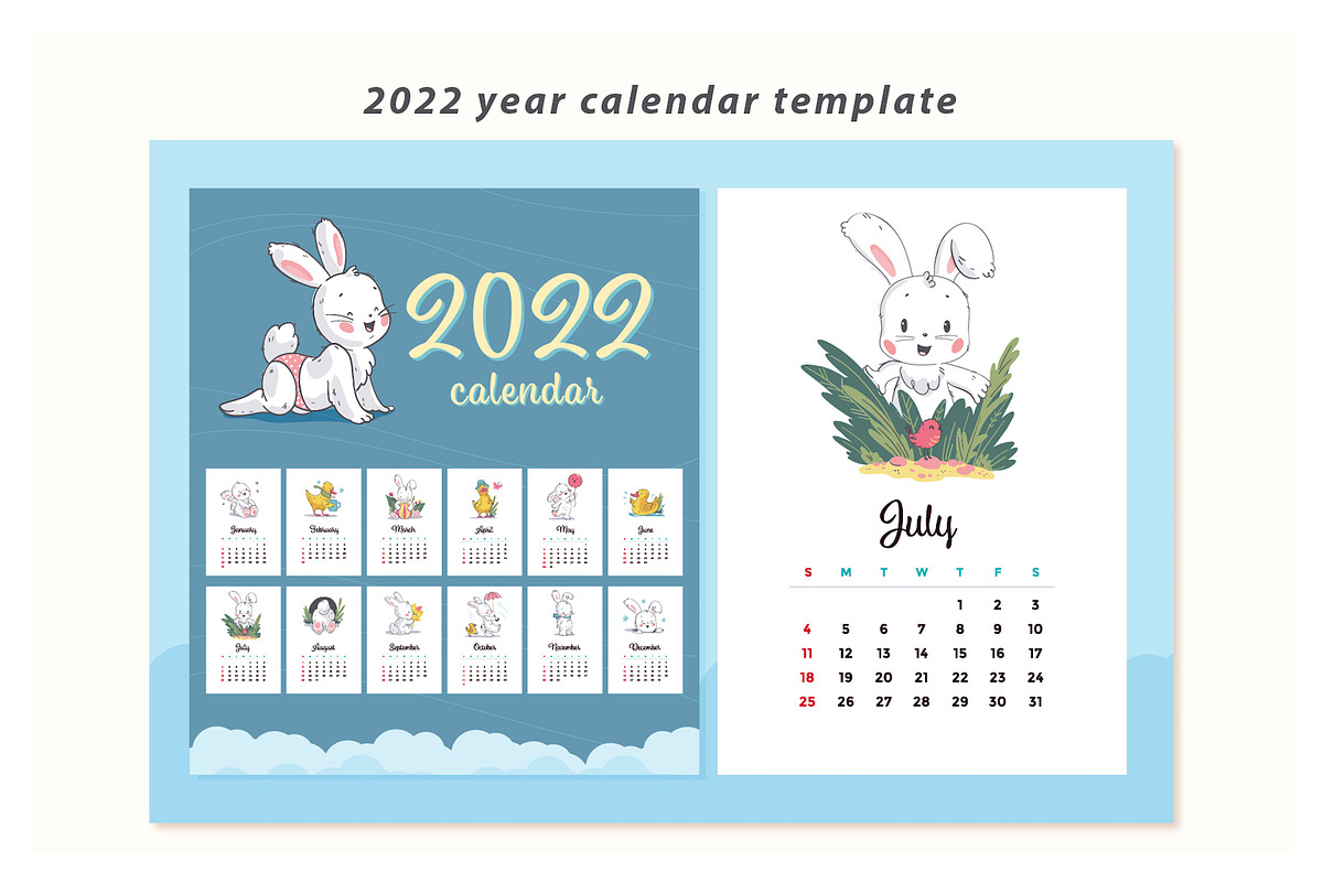 pretty bunny kit, an Animal Illustration by Funnystore (Photo 9 of 17)