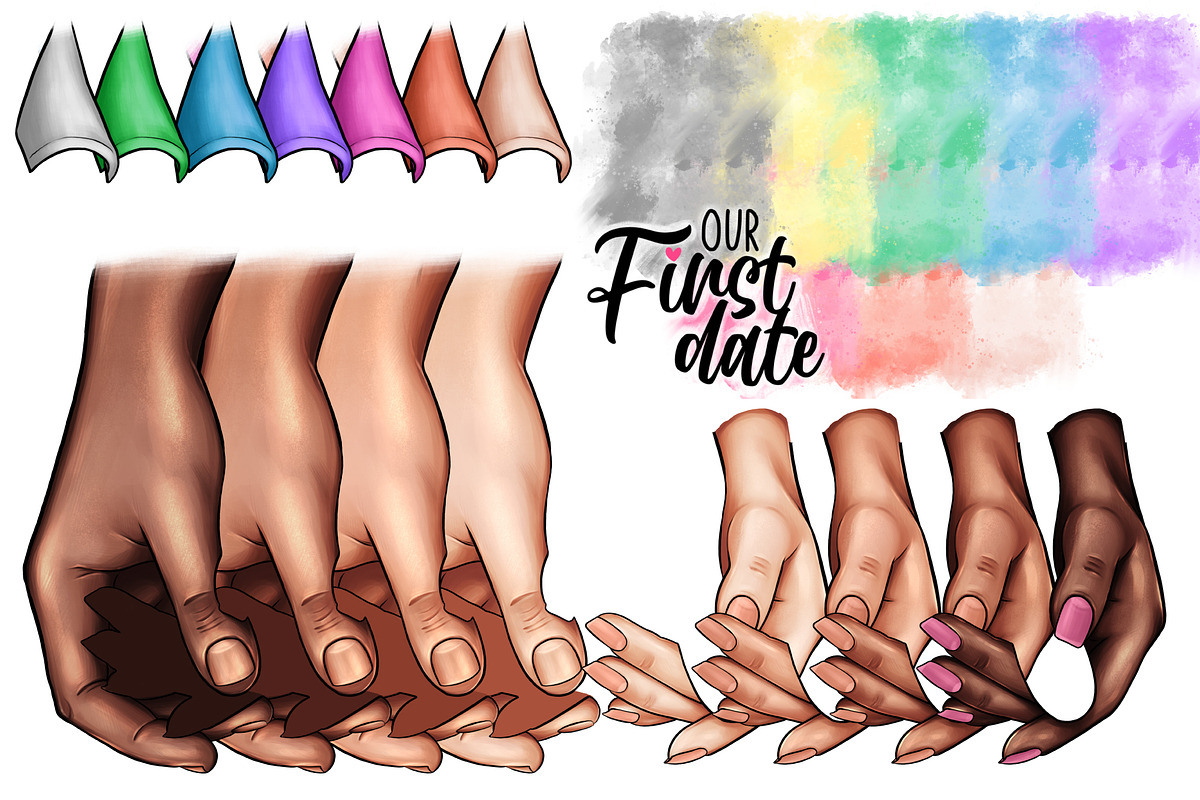 Male and female hand, a Person Illustration by Elenbushe (Photo 6 of 6)