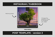Instagram / Facebook post template, a Social Media Template by Malst (Thumbnail 3 of 4)