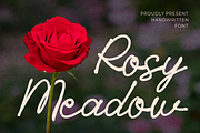 Rosy Meadow Handwritten Font, a Script Font by PutraCetol Studio (Thumbnail 1 of 6)