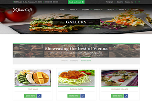 Raw Caf-Bootstrap Theme Restaurant