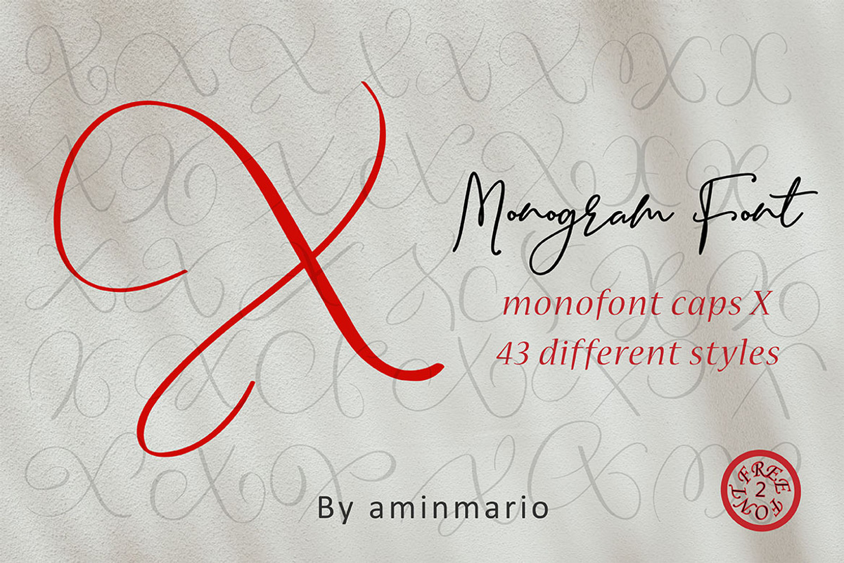 MONOGRAM X | Monofont caps X preview 7