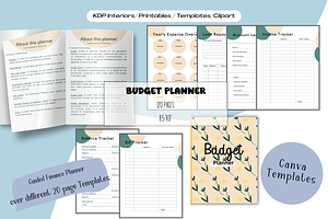 Budget Planner Canva Template Bundle