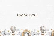 Hot Air Balloon watercolor clip art, a Decorative Illustration by Fedulova Art (Thumbnail 16 of 16)