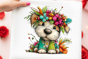 Whimsical Summer Dog Clipart, an Illustration by Digital Artistic99 (Thumbnail 4 of 10)