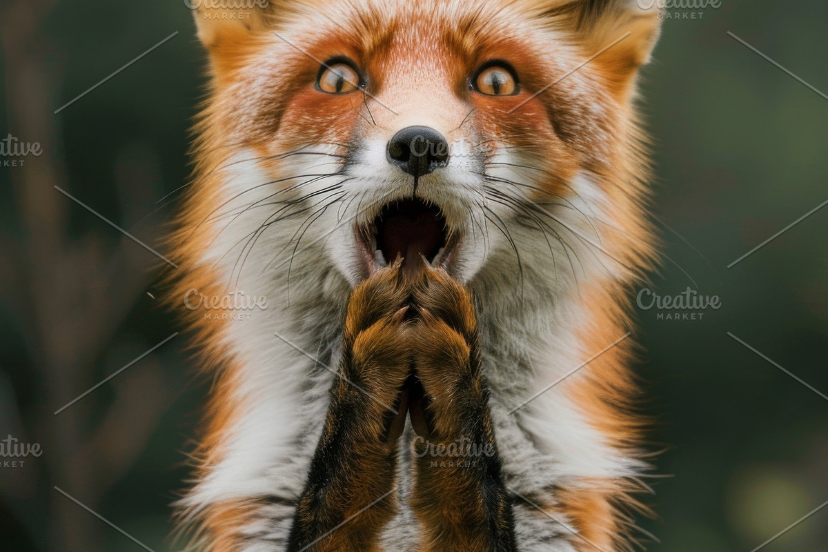 236 surprised animals, an Animal Photo by Handmadefont (Photo 59 of 241)