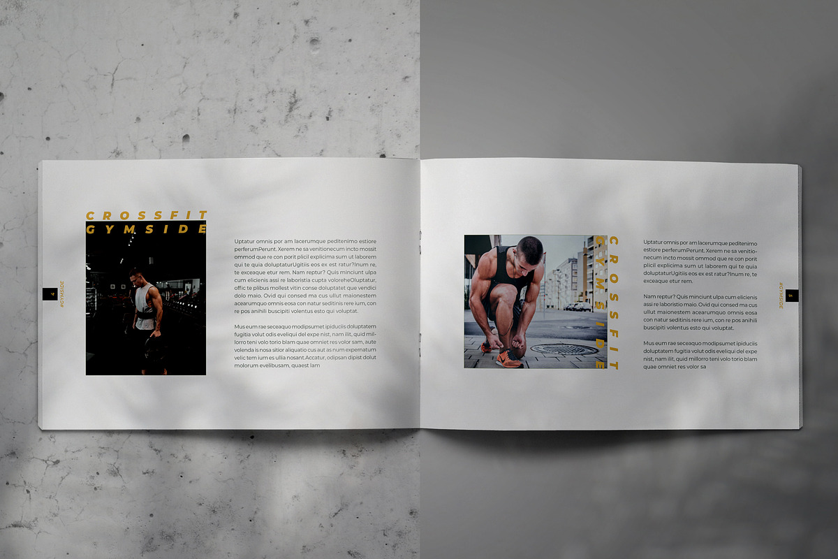GYMSIDE Lookbook Brochure Template, a Brochure Template by Indotitas (Photo 3 of 9)