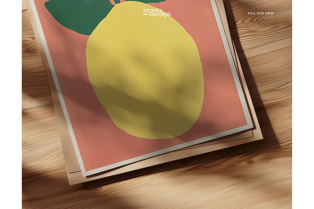 Close-Up Paper/Poster Mockup PSD, a Household Mockup by momomockps (Photo 3 of 10)