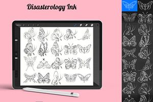 Butterfly Outlines Set 2 Procreate