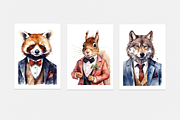 Animals in Suits Collection, an Animal Illustration by artsy-fartsy (Thumbnail 4 of 14)
