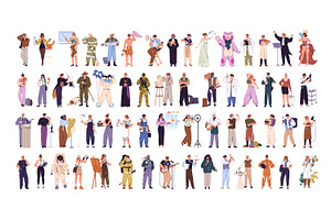 People of different professions set, a Work Illustration by PaperTrident