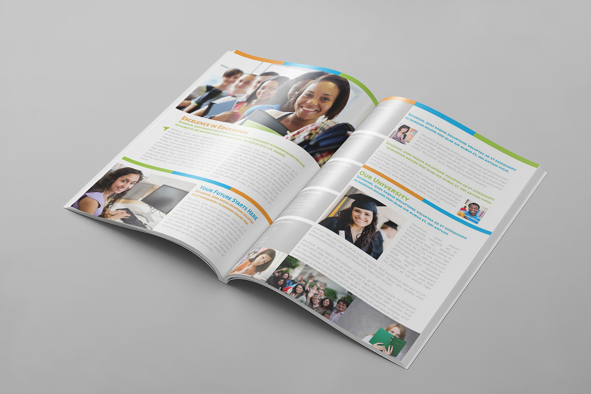 Educational Brochure Template, a Brochure Template by Carlos Fernando (Photo 6 of 7)