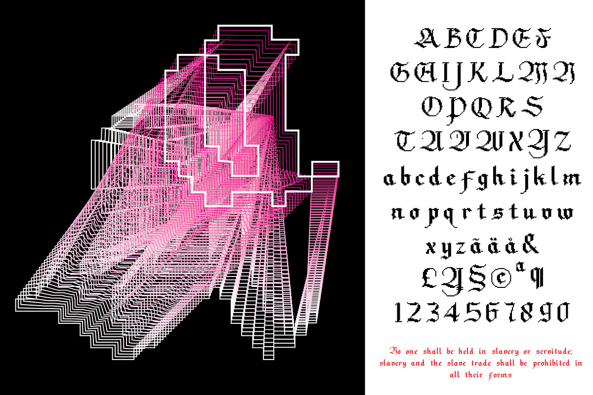 Pixel Fraktur Blackletter, a Blackletter Font by cromatixclassroom (Photo 9 of 9)